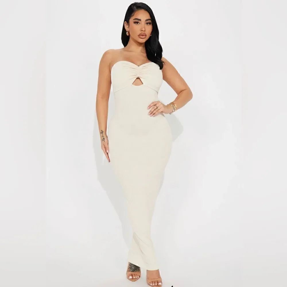 Fashionnova Open Back Tube Dress